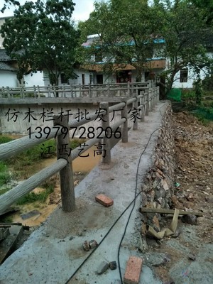 新農(nóng)村建設(shè)中的高效選擇 仿木護(hù)欄與弱電工程在河道堤壩池塘水庫施工效果圖解析